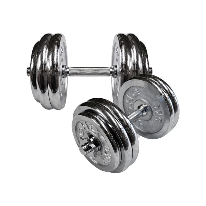 54kg Weight Set - 2.5kgx4 + 5kgx8 + 36cm Dumbell