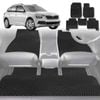 6D Diamond Car Floor Mats for Skoda Kamiq 2019-Current-Full Set-Black-Outback GT
