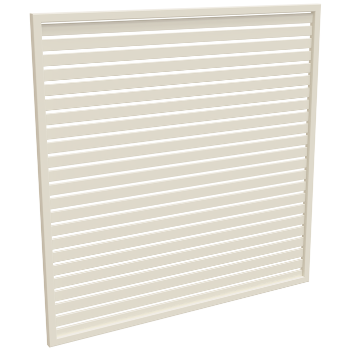ProtectorAl 1001-2000W X 1001-2000H Surfmist Aluminium Welded Slat Panel Horizontal 18mm Gap