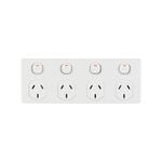 DETA Four Outlet Power Point - White