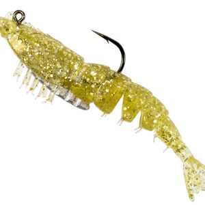 Z-Man EZ ShrimpZ Rigged 3.5 2pk Gold Flake"