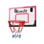Everfit Mini Basketball Hoop Door Wall Mounted Kids Sports Backboard Indoor Red
