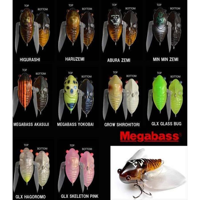 Megabass Siglett 36mm Cicada Topwater Surface Fishing Lure Killer