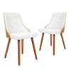 Dining Chairs White x2