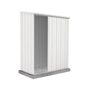 Absco Sheds 1.52m x 0.78m x 1.95m Surfmist Ezislider Single Sliding Door Garden Shed