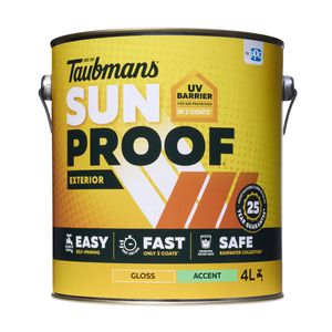 Taubmans 4L Accent Gloss Sunproof Exterior Paint