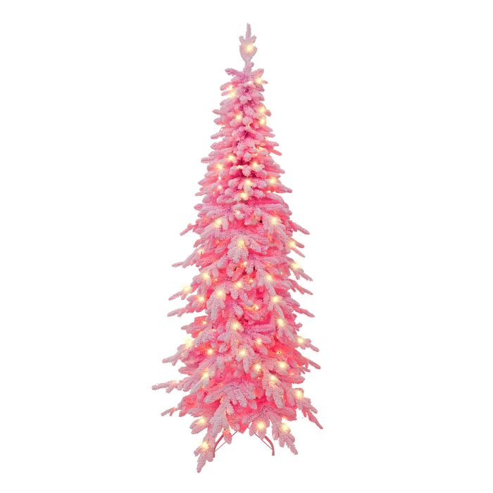 Mirabella Pink Willow Pre-Lit Christmas Tree