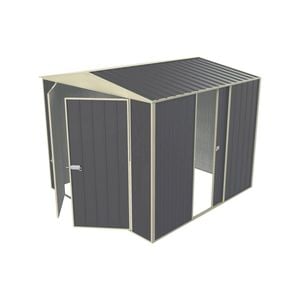 Build-a-Shed 2.3 x 2.3 x 2.3m Gable Single Sliding Side Door Shed - Grey