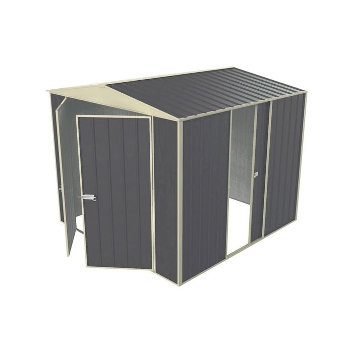 Build-a-Shed 2.3 x 2.3 x 2.3m Gable Single Sliding Side Door Shed - Grey