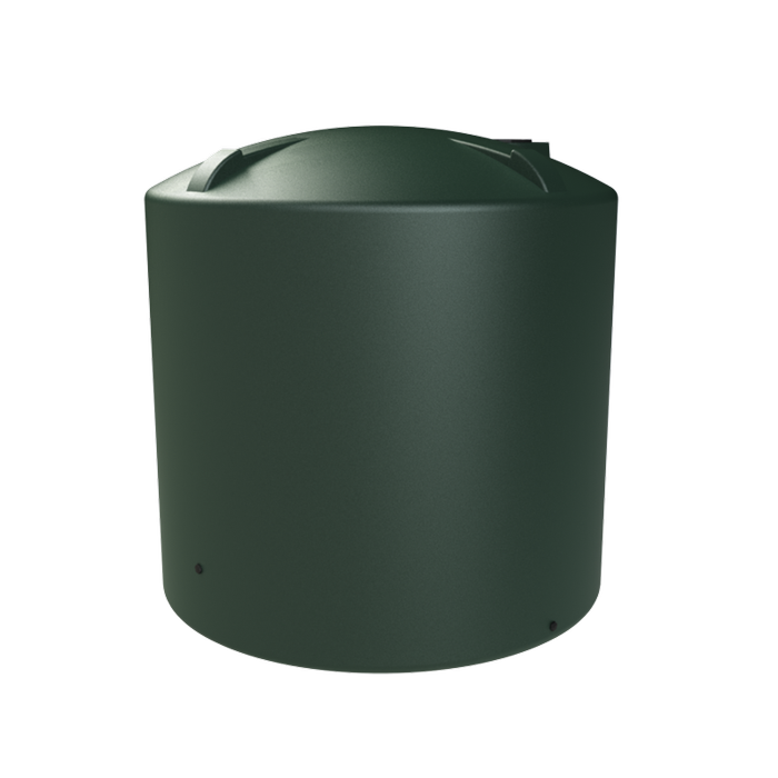 Melro Tanks 8000L Heritage Green Round Poly Water Tank