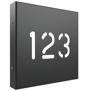 ProtectorAl 280 x 280mm Monument Aluminium Cut Through Custom House Box Sign