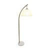 Lvd Scallop Dome Shade Brushed Gold Metal Floor Lamp Home Decor 38x38x160cm
