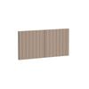 Kaboodle 750mm Raw Board V-Groove Overhead Doors - 2 Pack