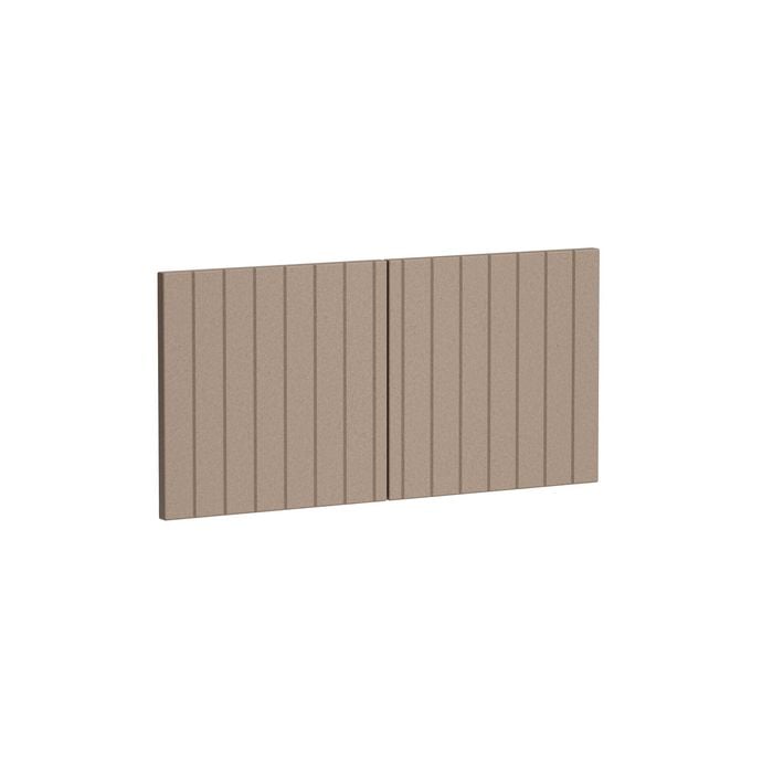 Kaboodle 750mm Raw Board V-Groove Overhead Doors - 2 Pack