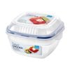 Locknlock 950ml Classic Special Salad Stackable Food Lunch Box w/ Divider Clear