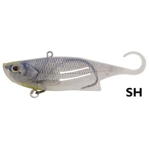 95mm Zerek Silver Herring Weedless Fish Trap Soft Vibe Fishing Lure - 18gm Soft Plastic Lure