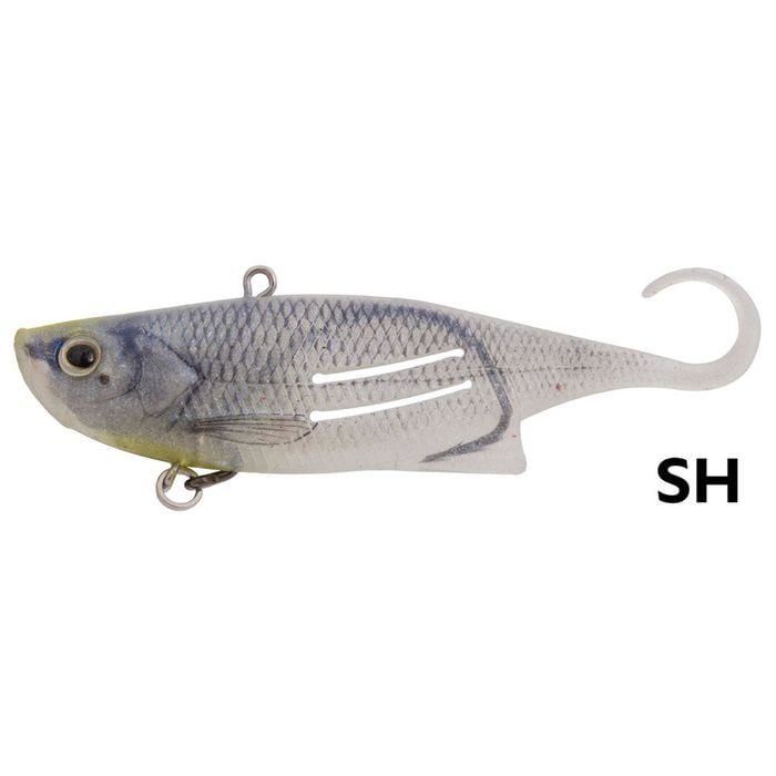 95mm Zerek Silver Herring Weedless Fish Trap Soft Vibe Fishing Lure - 18gm Soft Plastic Lure