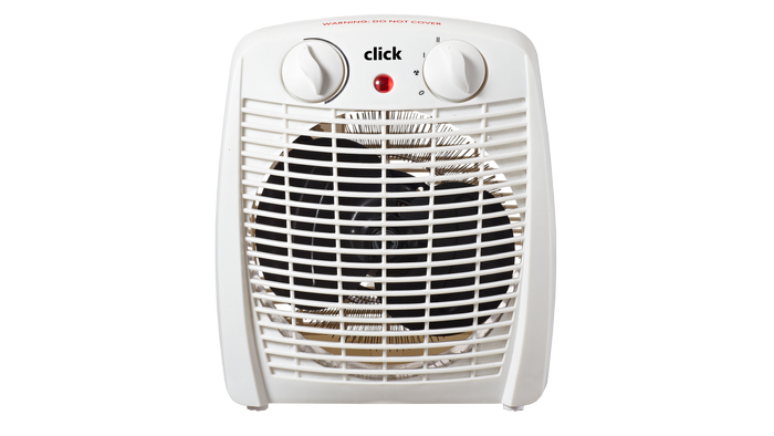Click 2000W Upright Desktop Fan Heater