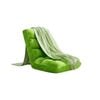 SOGA Home & Living Bundle – Green Acrylic Knitted Throw Blanket & Green Floor Recliner Sofa