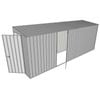 Build-A-Shed 1.2 x 5.2 x 2.0m Tunnel Shed Tunnel Hinged Door with 1 Hinged Side Door - Zinc