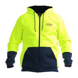 Tradie Hi Vis Yellow Hoodie - 2XL