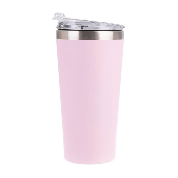 Oasis Stainless Steel Double Wall Travel Mug 480ml - Carnation