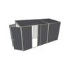 Build-a-Shed 1.5 x 3.7 x 2m Single Sliding Side Door Skillion Shed - Grey