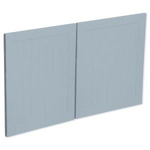 Kaboodle 1000mm Danish Blue Country Fridge Cabinet Doors - 2 Pack