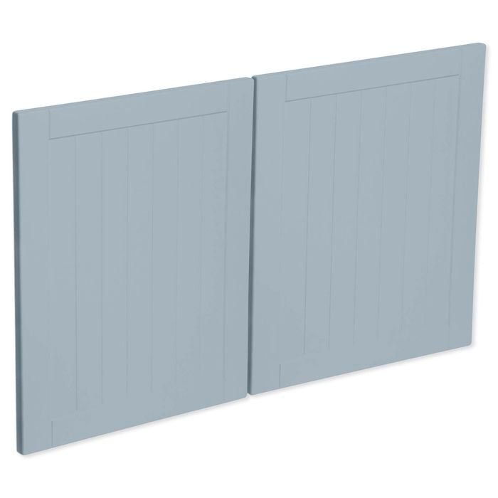 Kaboodle 1000mm Danish Blue Country Fridge Cabinet Doors - 2 Pack