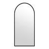 Elegant Collections Black Metal Arch Mirror Medium