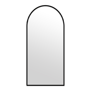 Elegant Collections Black Metal Arch Mirror Medium