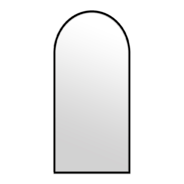 Elegant Collections Black Metal Arch Mirror Medium