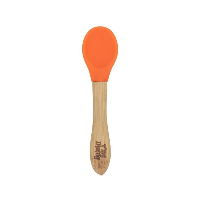 Tiny Dining Children's Bamboo Spoon - Silicone Tip - Eco-friendly - 14cm