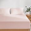 Dreamaker Superfine Washed Microfibre Combo Fitted Sheet Set Blush Pink King Single Bed