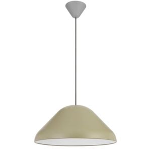 Telbix Hanami Modern Pendant Hanging Lamp Light Metal Plastic Green Grey Satin