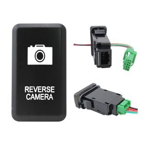 Switch Boss Green LED Push Switch fits Toyota Hilux (2005-2015) 120 Series (2003-2009) - Reverse Camera