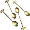 4pc LVD Sorbet Dessert Spoon Decorative Tableware Home Decor 18x4cm Gold