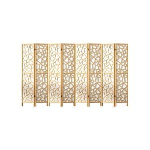 Artiss 8 Panel Room Divider Screen 325x170cm Clover Natural