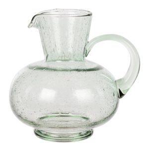 Davis & Waddell Saltara Bubble Glass Jug 1.7l Green 18x18x20cm