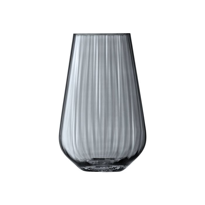 LSA International Vase Sheer Zinc Decorative Vessel Grey 28cm