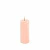 Deluxe Homeart Flameless Candle - Light Pink 5 x 10cm