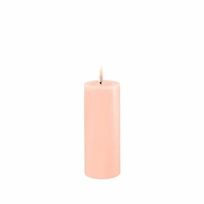 Deluxe Homeart Flameless Candle - Light Pink 5 x 10cm
