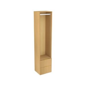 Lugna 2048 x 450 x 380mm Sand Single Hanging 2 Drawer Storage Unit