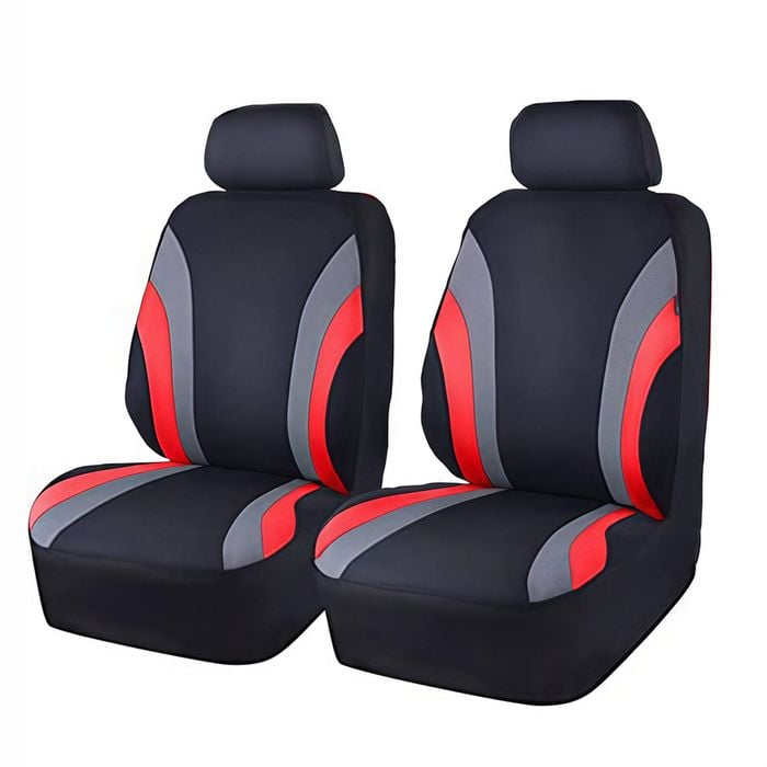 Catzon Front Car Seat Covers Auto Interior Protection Accessories For Suvs Trucks-red