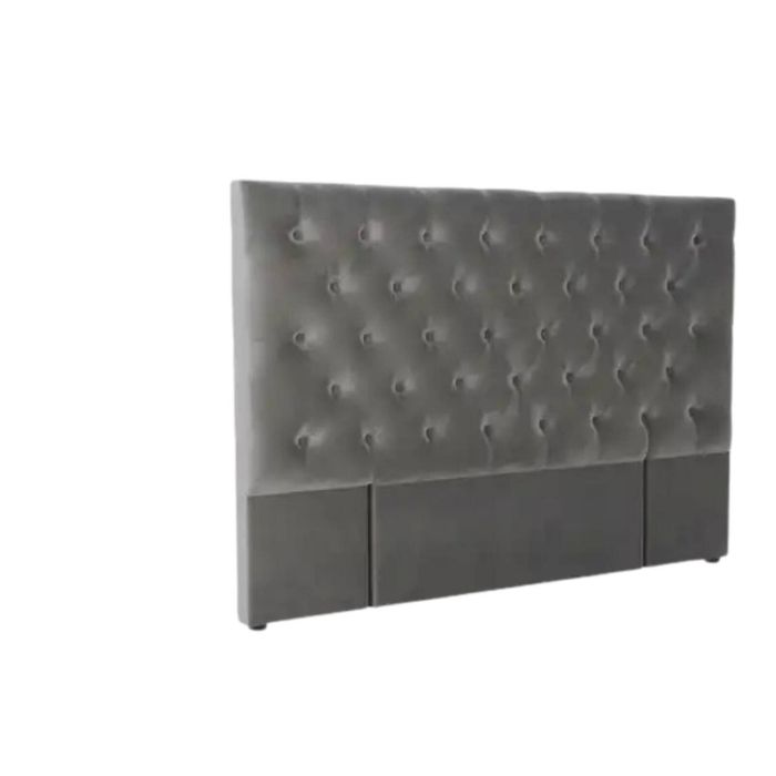 Rakel Velvet Headboard Grey - Double
