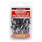 Otter 4.8 x 6.4mm Sealed Aluminium Blind Rivets - 100 Pack
