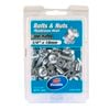 Zenith 1/4" x 18mm Zinc Plated Mushroom Head Bolt And Nut - 50 Pack