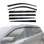 AUSGO Stainless Trim Weather Shields for Jeep Grand Cherokee L WL 7-Seat 2021-Onwards Weathershields Window Visors