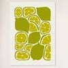Galrie Vibrant Lime Print from Abstract Fruit Collection for Kitchen Wall Decor, White Frame, A0 84 x 119cm (33 x 47inch)
