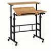 Costway Standing Desk Adjustable Computer Table w/Wheels